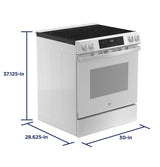 GE® ENERGY STAR® 30" Slide-In Electric Range with Crisp Mode