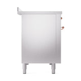 ILVE UNI486QNMPSSP Nostalgie II Noblesse 48 inch Induction Range (Solid Door, Stainless Steel, Copper)