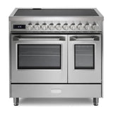 Verona VUFSIE365DSS 36 inch Ultima Collection Double Oven Induction Range with 5 Elements, 4.1 cu. ft. Oven Total Capacity