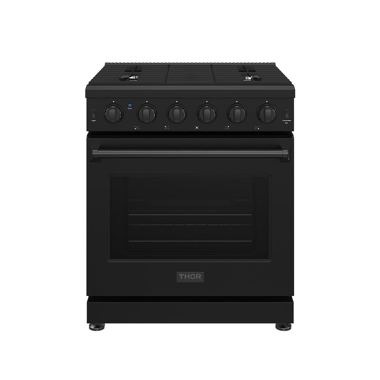 30 Inch Professional Gas Range In Black