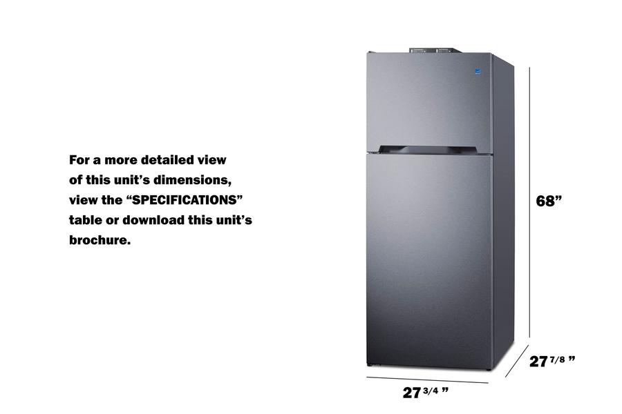 28" Wide Top-mount Refrigerator-freezer With Nist-calibrated Thermometers
