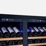 Forno Vernazza 40-Inch Side-by-Side Dual Zone Wine Cellar, 25.07 cu.ft Capacity, Stainless Steel, Temperature Control, UV-Protected Glass Door, Wooden Shelves
