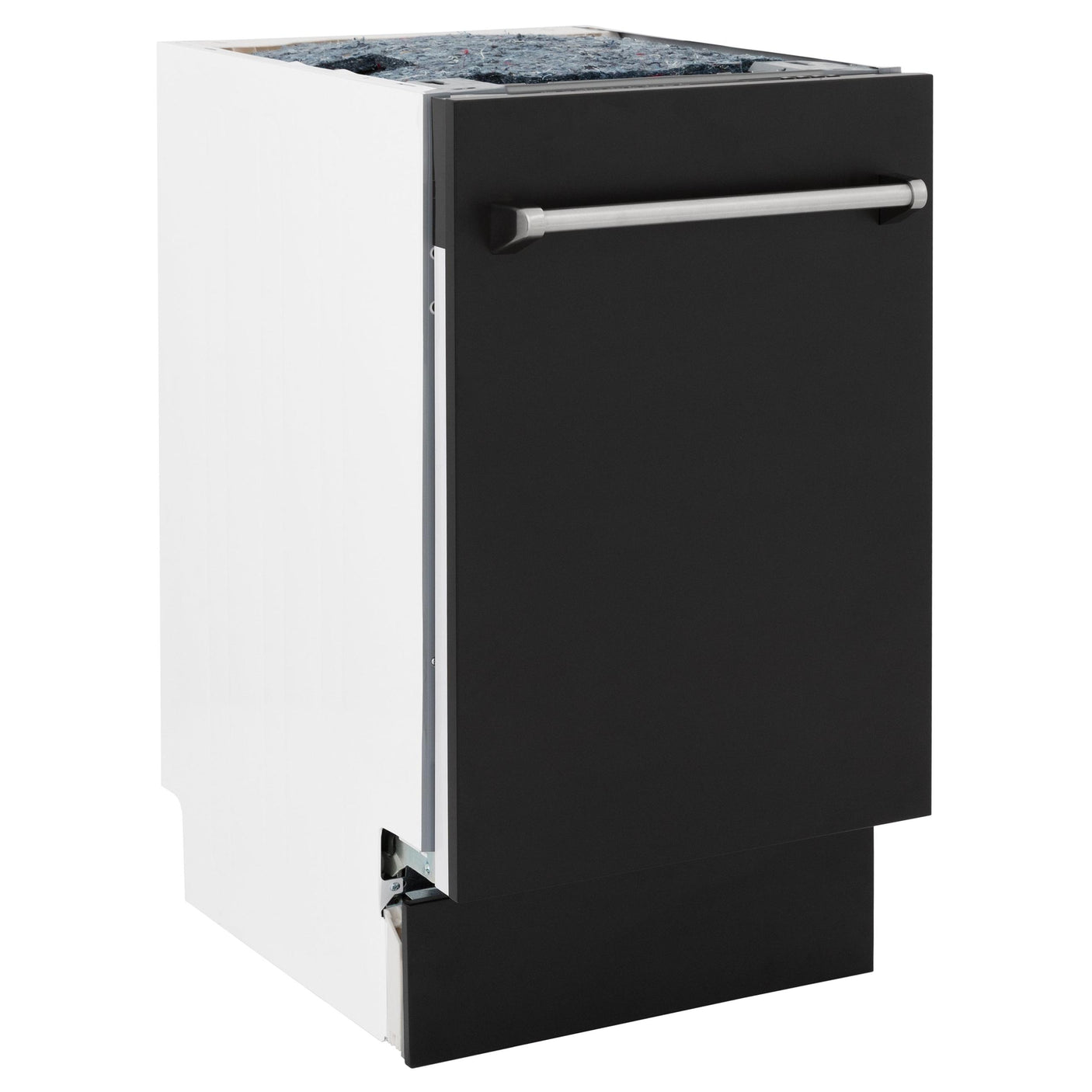 ZLINE 18" Tallac Series 3rd Rack Top Control Dishwasher with Traditional Handle, 51dBa [Color: Black Matte]