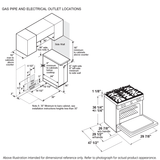 GE Profile™ 30" Smart Slide-In Front-Control Gas Range