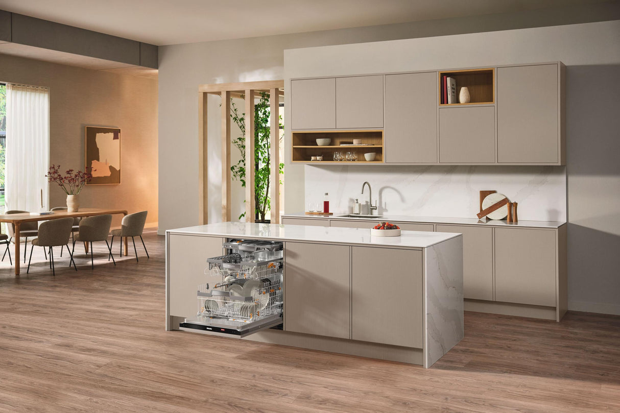 G 7986 SCVi AutoDos K2O Clean Touch Steel/Obsidian Black - Fully integrated dishwashers in standard size - the Miele all-rounder for highest demands.