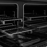 ZLINE Autograph Edition 48 in. 6.7 cu. ft. Paramount Dual Fuel Range with 8 Burner DuoPro? Cooktop and Dual Ovens in Black Stainless Steel and Champagne Bronze Accents (PSDRBZ-48-CB)