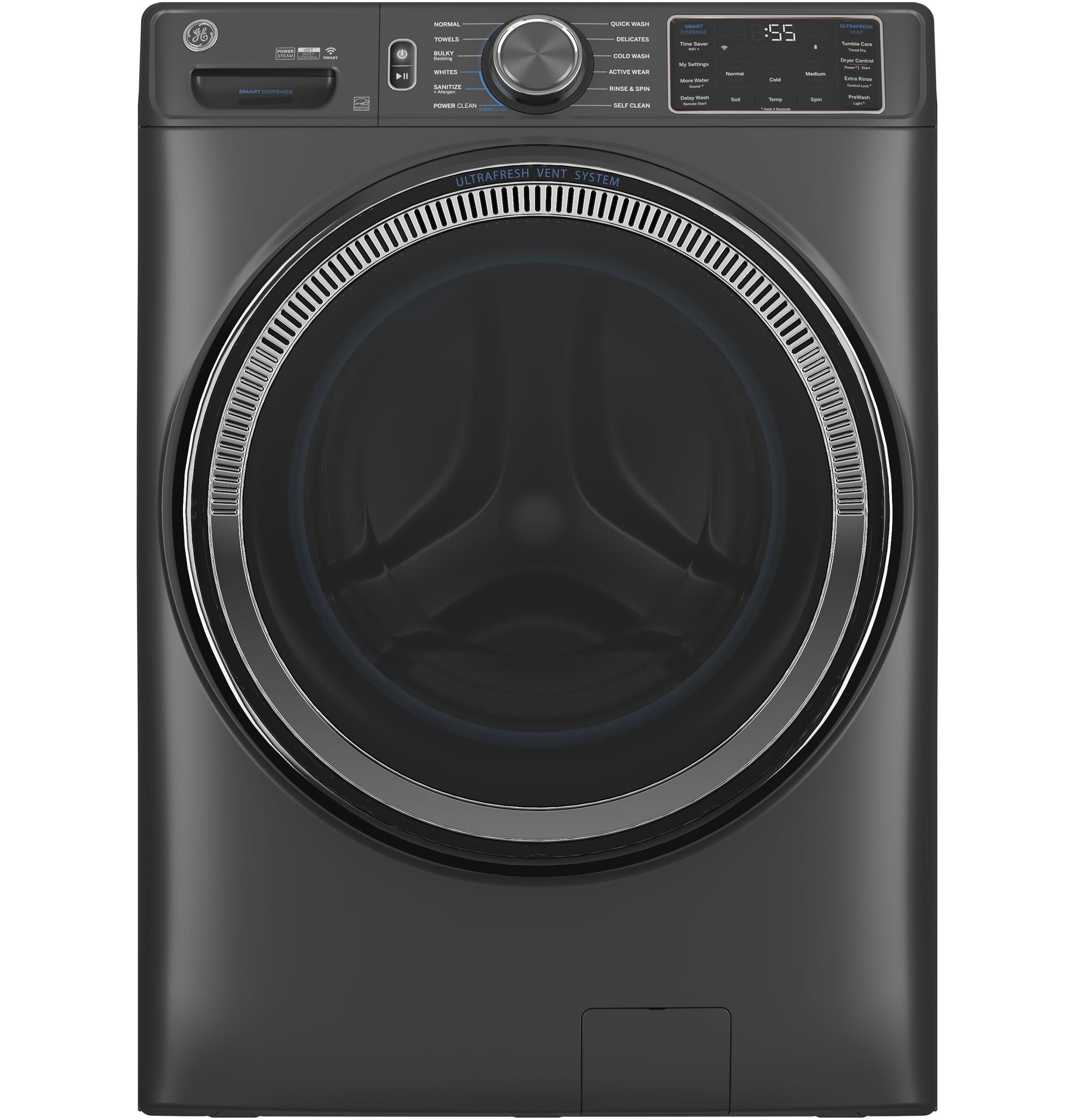 GE® ENERGY STAR® 5.0 cu. ft. Capacity Smart Front Load Steam Washer with SmartDispense™ UltraFresh Vent System with OdorBlock™ and Steam