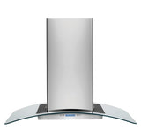 Electrolux 36'' Glass and Stainless Canopy Island-Mount Hood