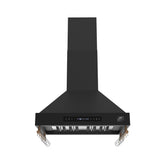 Forno Venezia 30 Inch Wall-Mounted Range Hood in Black with Touch Controls and Baffle Filters