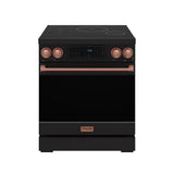 30 Inch Professional Induction Range With Tilt Panel Touch Control In Black and Rose Gold  Gordon Ramsay Series
