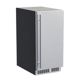 15 inch Low Profile Nugget Ice Machine with Door Style - Stainless Steel