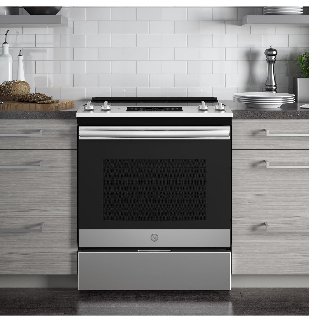 GE® 30" Slide-In Electric Range