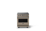 30"W. Electric Range (Finish: Nantucket, Trim: Polished Chrome)
