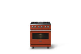 30"W. Dual Fuel Range (Finish: Spiced Cider, Trim: Polished Chrome, Fuel: Natural Gas)