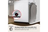 7.3 cu. ft. Ultra Large Capacity Smart Rear Control Ventless Dryer with Dual Inverter Heat Pump Technology and Inverter Direct Drive Motor System