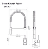 ZLINE Autograph Edition Sierra Pull Down Spring Single Handle Kitchen Faucet in Brushed Nickel and Champagne Bronze (SRA-KF-ZBNCB)