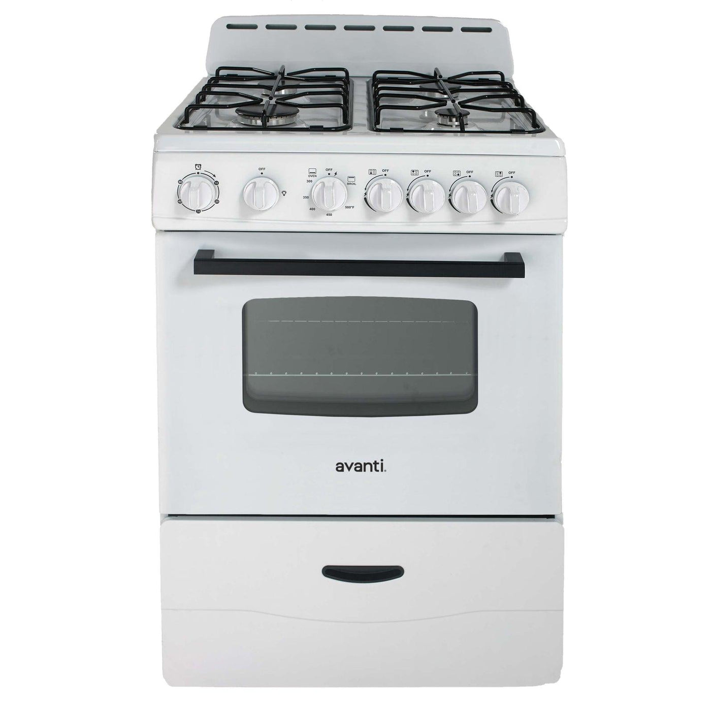 Avanti 24" Gas Range - Stainless Steel