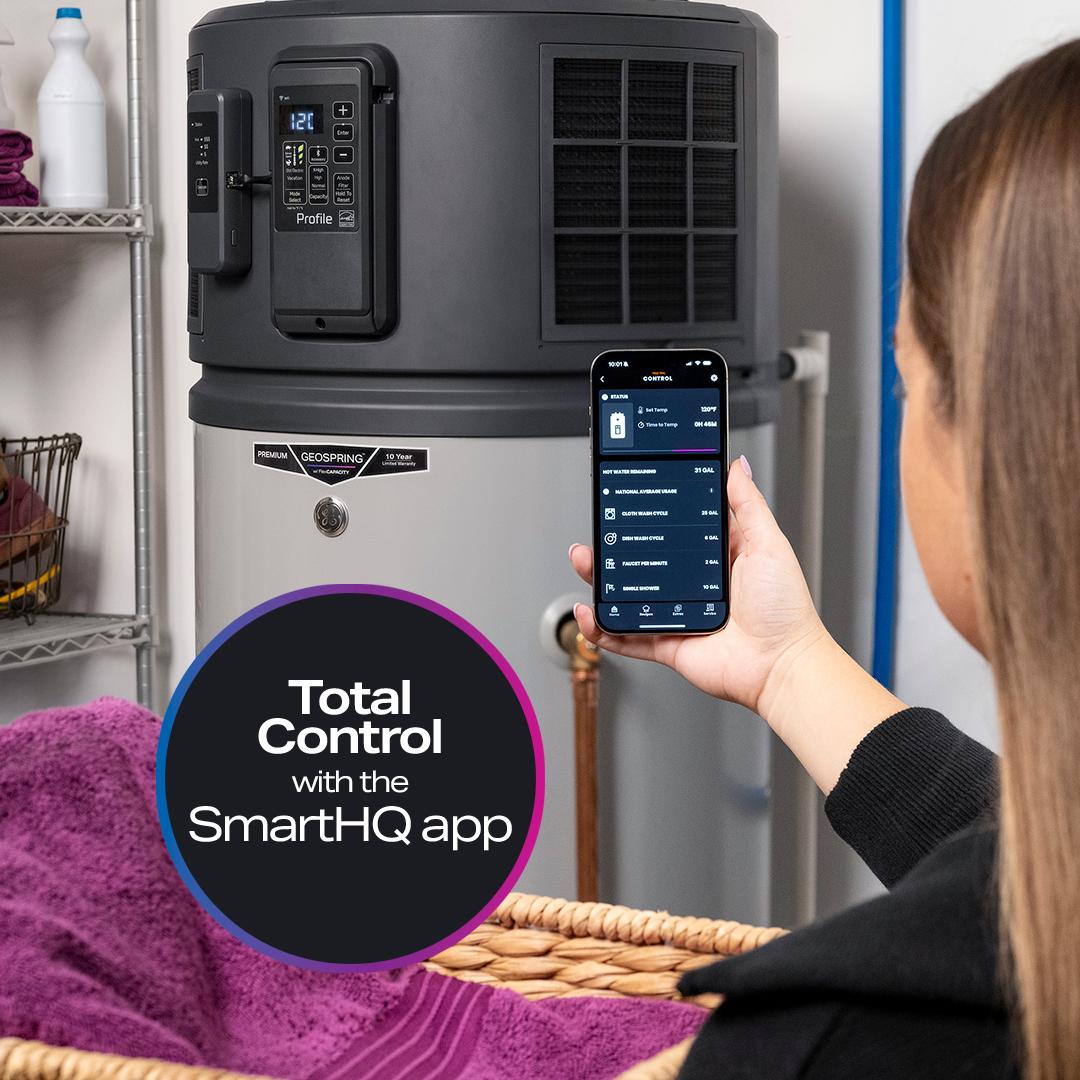 GE Profile™ GEOSPRING™ Smart Hybrid Heat Pump Water Heater 50-gallon - 240V