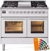 Professional Plus II 40 Inch Dual Fuel Liquid Propane Freestanding Range in RAL Custom Color with Trim