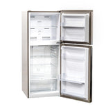 Woods 10.0 cu. ft. Top Mount Frost-Free Fridge in Stainless Steel Look