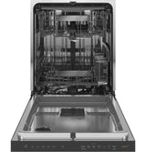 Café™ ENERGY STAR® Stainless Steel Interior Dishwasher with Sanitize and Ultra Wash & Dry in Platinum Glass