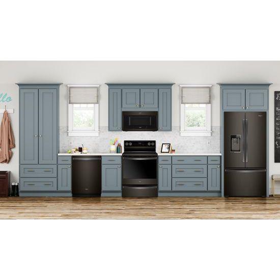Whirlpool® 36-inch Wide Counter Depth French Door-within-Door Refrigerator - 24 cu. ft. - Black Stainless