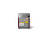 30"W. Electric Range (Finish: Valentine, Trim: Polished Chrome)