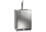 24" C-Series Outdoor Beer Dispenser - Dual Tap with fully integrated panel-ready solid door, hinge right , with lock