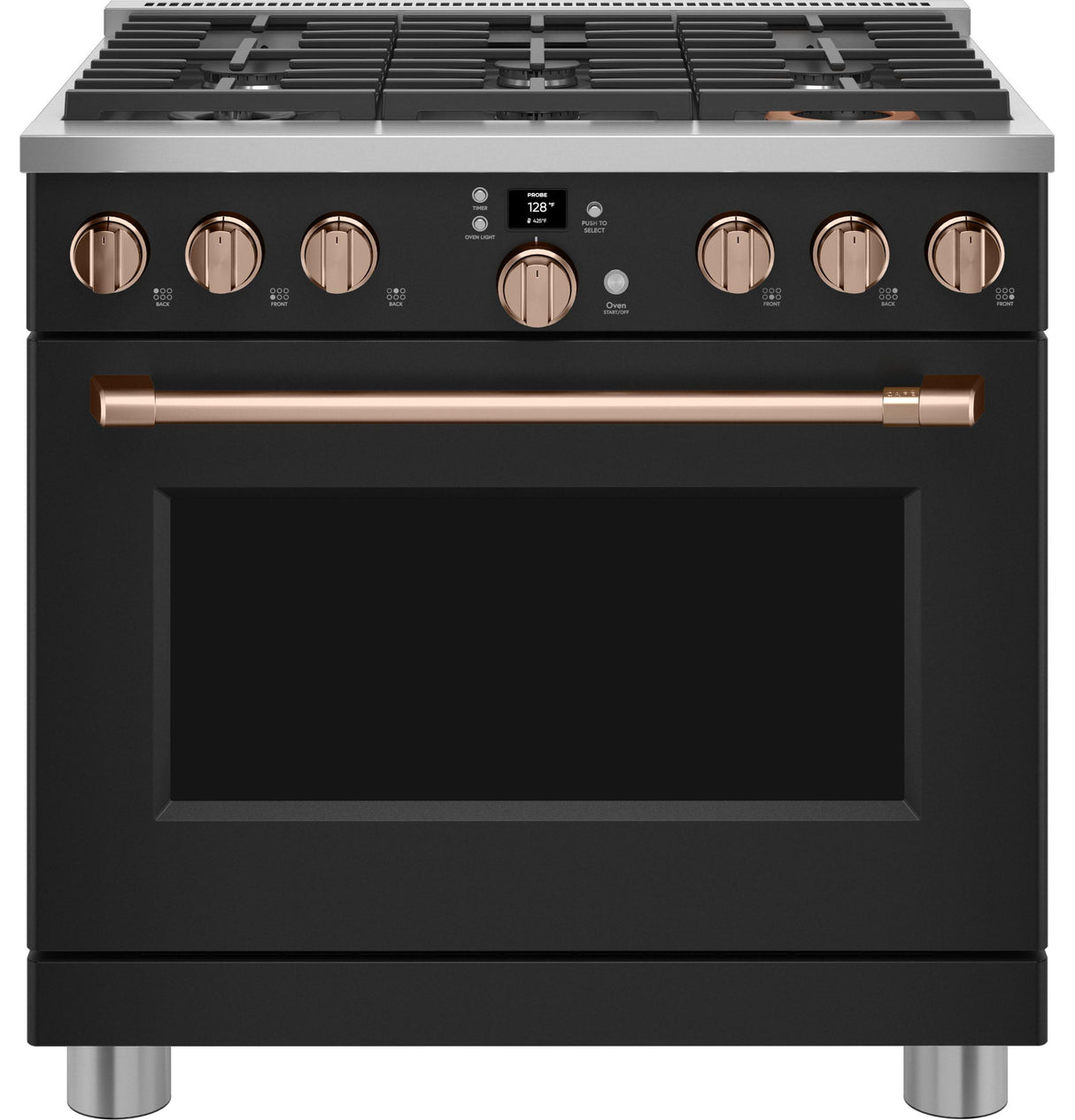 Café™ 36" Smart All-Gas Commercial-Style Range with 6 Burners (Natural Gas)