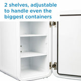 Danby 7.4L Mini Fridge with Mirror & Light in White