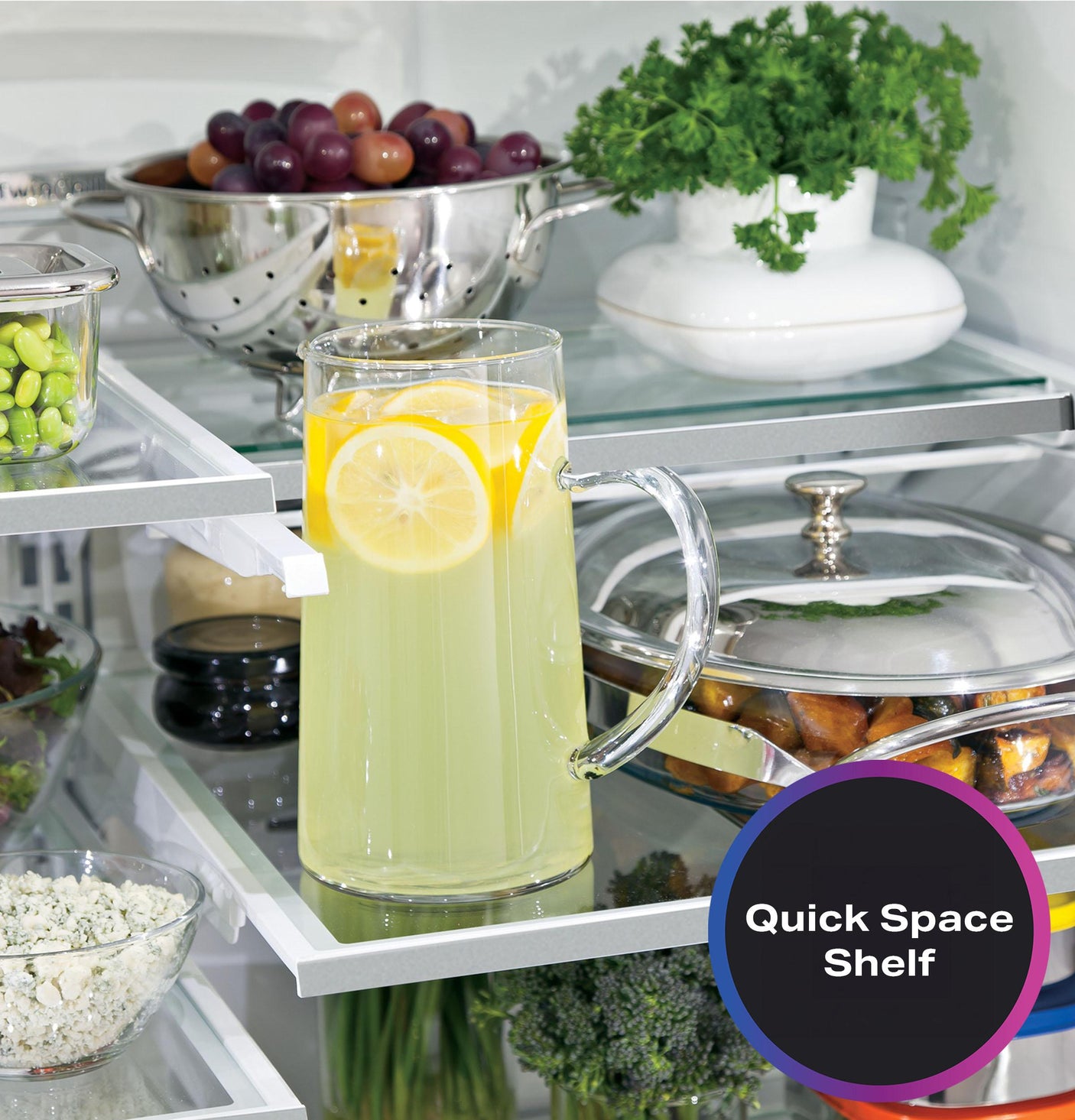 GE Profile™ ENERGY STAR® 27.7 Cu. Ft. Fingerprint Resistant French-Door Refrigerator with Hands-Free AutoFill