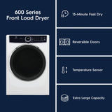 Front Load Perfect Steam™ Electric Dryer with Balanced Dry™ and Instant Refresh - 8.0 Cu. Ft.