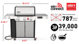 Genesis SX-335 Smart Gas Grill (Natural Gas) - Stainless Steel