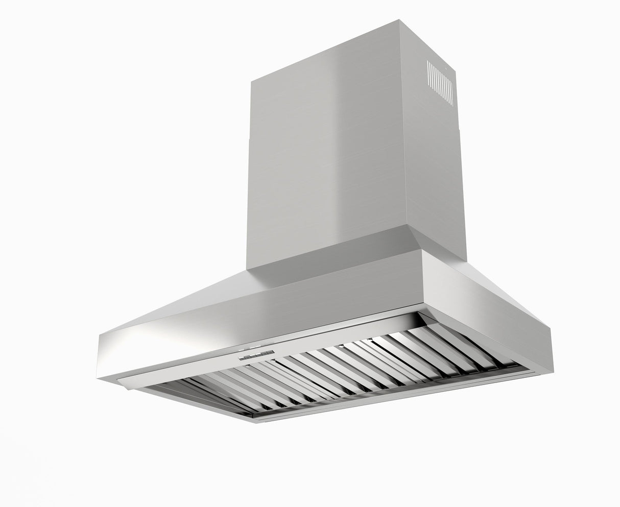 48in Pro Wall Chimney Hood Stainless Steel Straight Lip 1000 CFM