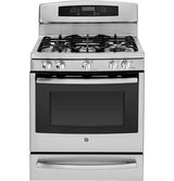 GE Profile™ Series 30" Free-Standing Self Clean Gas Range with Warming Drawer