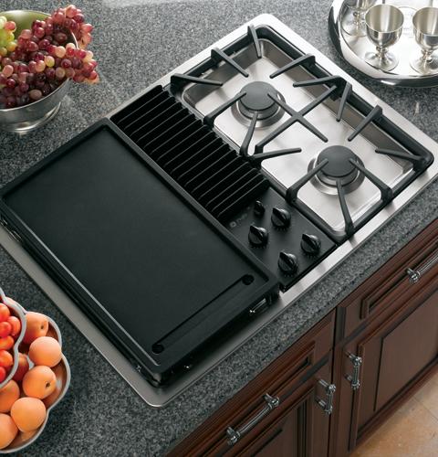 GE Profile™ Built-In Downdraft Gas Modular Cooktop