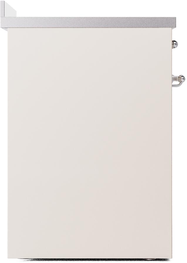Nostalgie II 30 Inch Electric Freestanding Range in Antique White with Chrome Trim