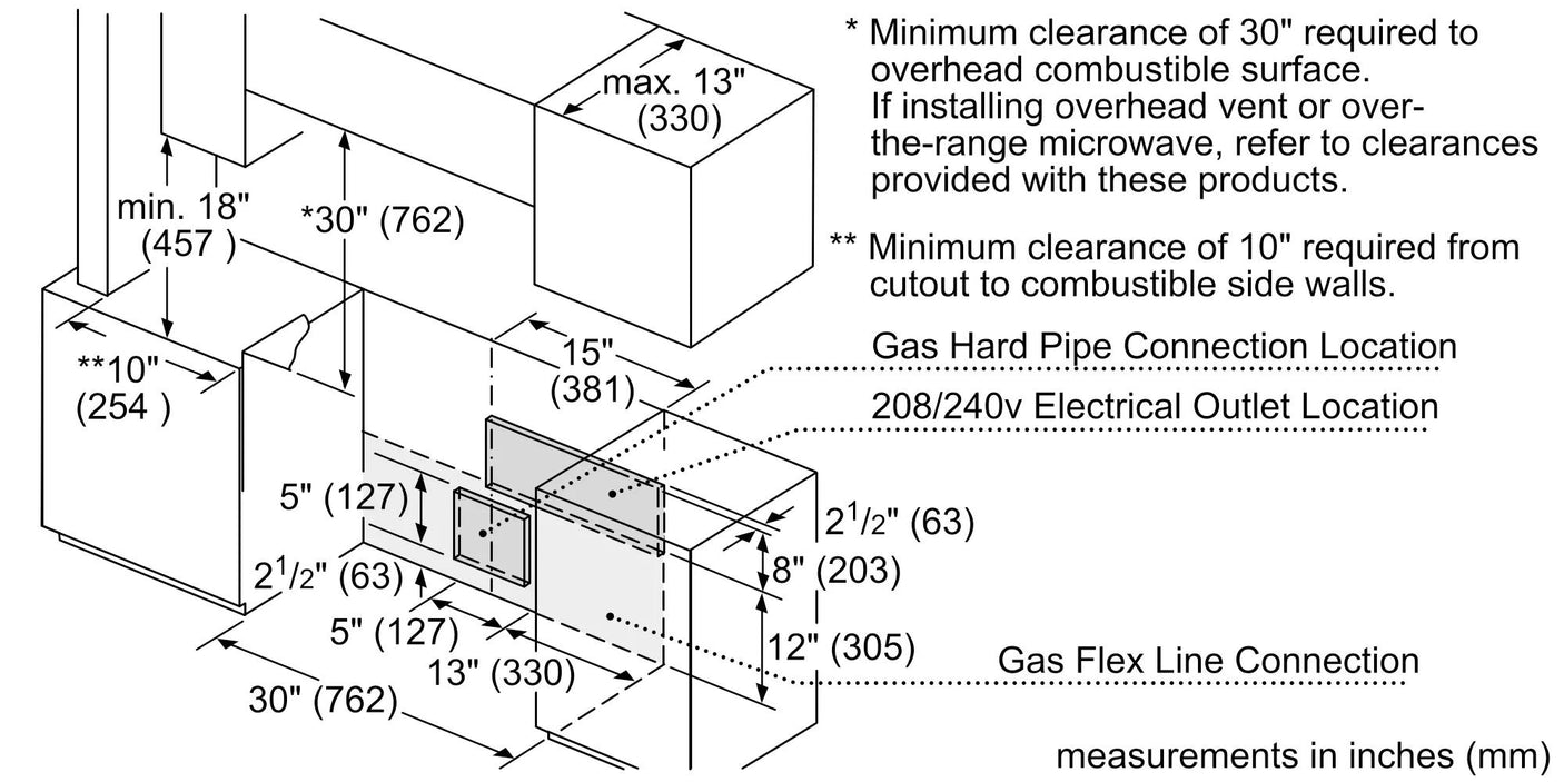 800 Series Dual Fuel Slide-in Range 30" Stainless Steel