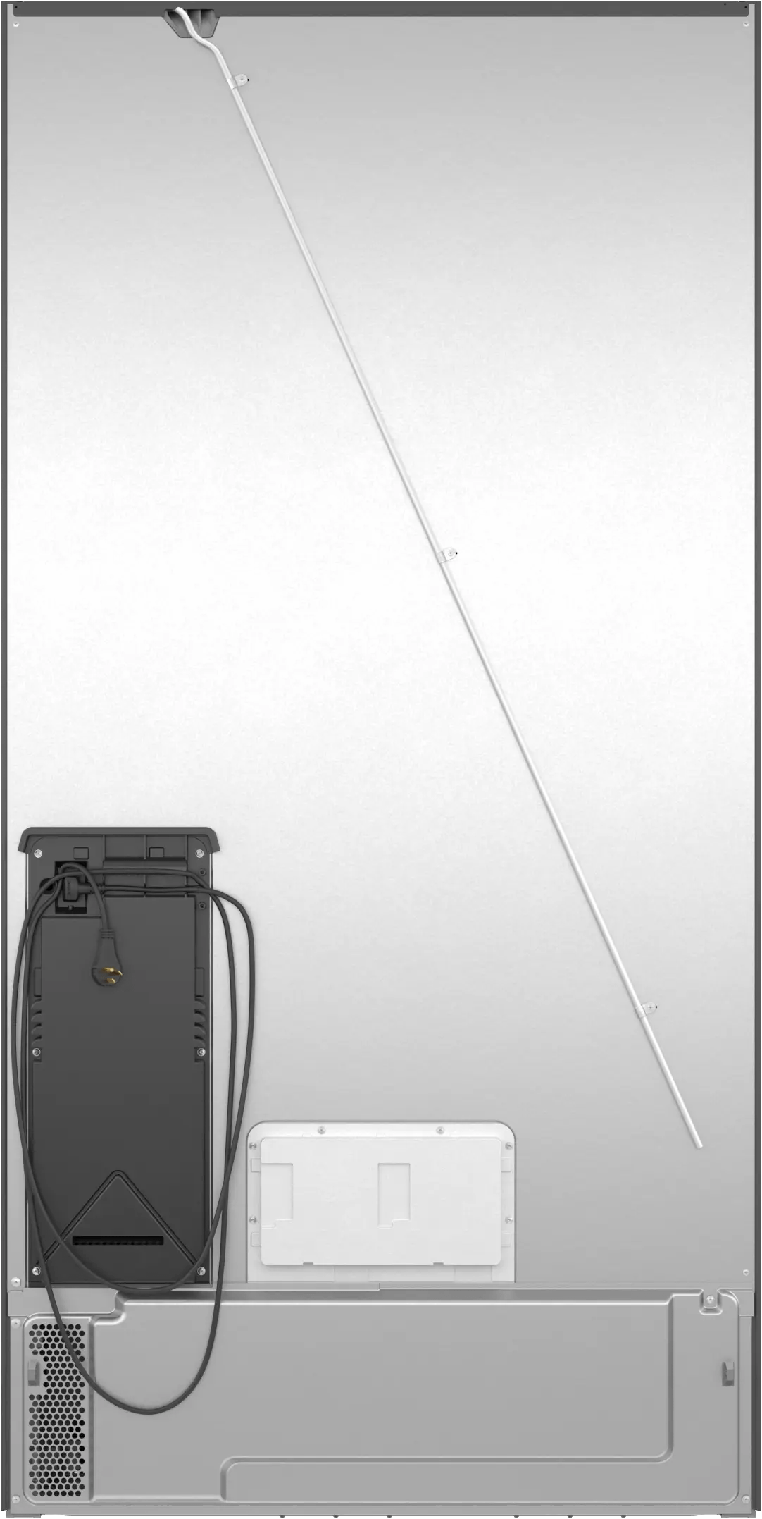 800 Series French Door Bottom Mount Refrigerator 36" Black Stainless Steel