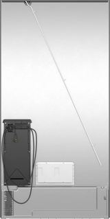 800 Series French Door Bottom Mount Refrigerator 36" Black Stainless Steel