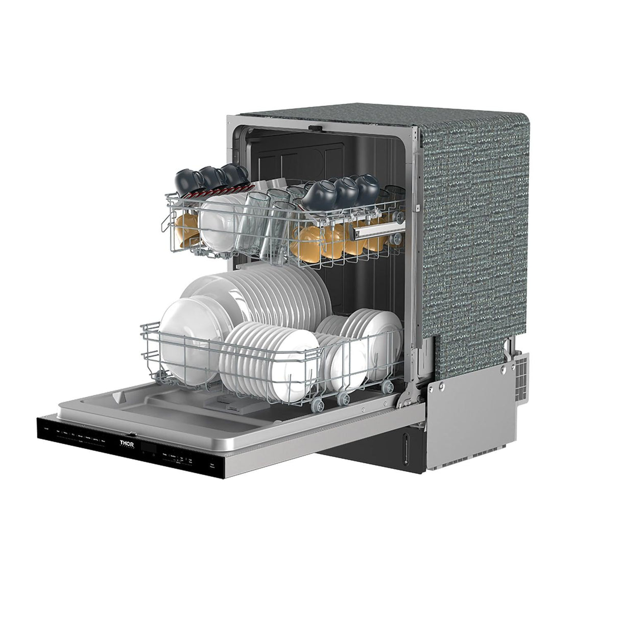 24 Inch Built-in Top Control Dishwasher With Pocket Handle - Stainless Steel