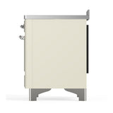 ILVE UMIB48NR3AWC Majestic III 48 inch Induction Range with 6 Elements, 5.02 cu. ft. Total Oven Capacity (Triple Glass Door, Antique White, Chrome)