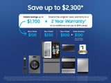 Bespoke 22 cu. ft. Counter Depth 4-Door French Door Refrigerator with Zero Clearance Fit & Food Showcase Door in White Glass
