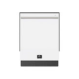 Forno Romano Espresso 24-Inch Built-In Dishwasher, White Finish, Stainless Steel Tub, 49 dBA, Energy Star Certified