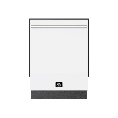 Forno Romano Espresso 24-Inch Built-In Dishwasher, White Finish, Stainless Steel Tub, 49 dBA, Energy Star Certified