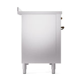 ILVE UNI486QNMPSSB Nostalgie II Noblesse 48 inch Induction Range (Solid Door, Stainless Steel, Burnished)