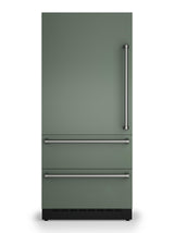 36"W. Integrated Bottom Freezer Door Panel Left Hinge - Eucalyptus