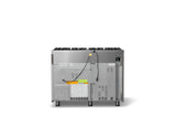 48"W. Sealed Burner Gas Range (Burner: 8b, Finish: Damascus Gray, Trim: Brushed Brass, Fuel: Natural Gas)