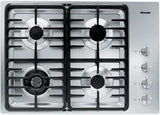 30" 4-Burner KM 3465 G Gas Cooktop - 30" SS Cooktop Linear grate