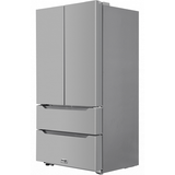Thor Kitchen - 22.5 Cu. Ft. 4-door French Door Refrigerator With Recessed Handle In Stainless Steel, Counter Depth